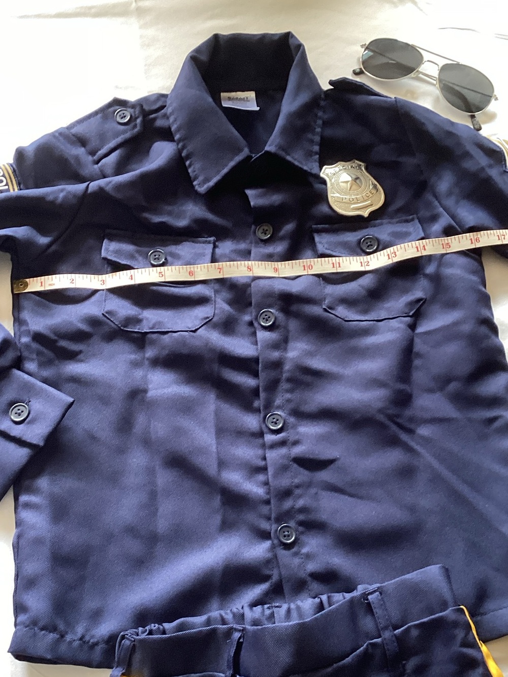 Spirit Deluxe Police Officer Costume - Navy Blue - Picture 11 of 14